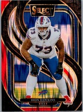 2024 Panini Select #152 Dion Dawkins Black & Gold Prizm Shock