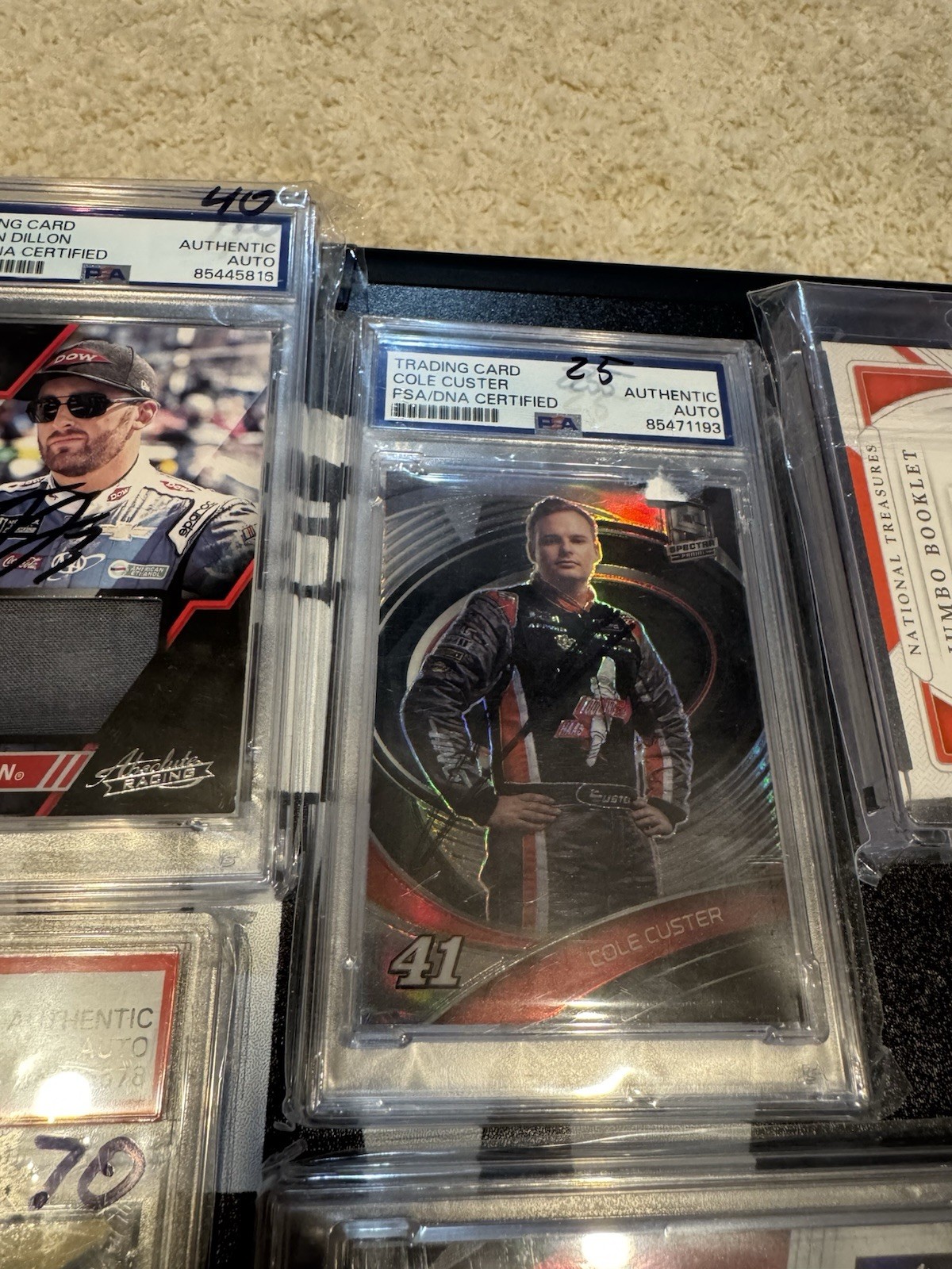 NASCAR Trading Card lot Jimmie Johnson Kyle Busch Auto Dillon Booklet PSA Racing view 4