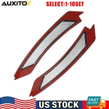 For BMW E90 E91 LCI 2009-11 Sedan Wagon Clear Front Bumper Reflectors Pair 2-20X