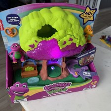 NEW Fisher-Price Barney's World Lights  Sounds Treehouse Playset Age 3 Working