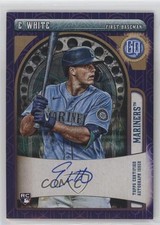2021 Topps Gypsy Queen Gypsy Queen Indigo 116/150 Evan White #GQA-EW Auto 15sd