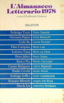 DER LITERARISCHE ALMANACH 1978 GIANNESSI FERDINANDO VALLECCHI 1977 \ BROSCHUR