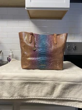 Brahmin iridescent tote bag