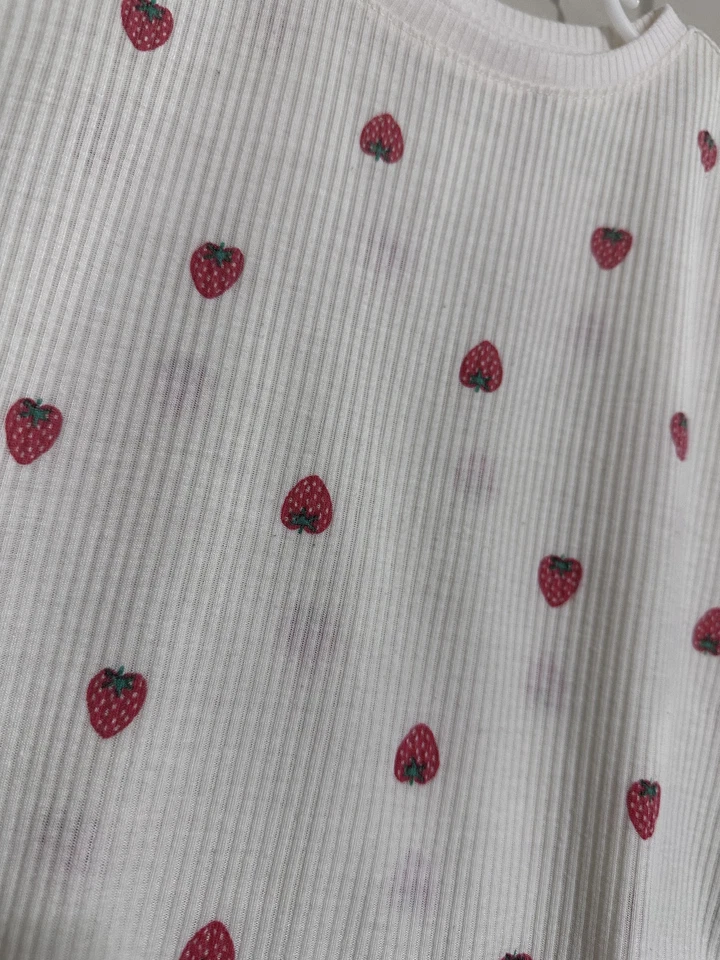 Ribbed Strawberry Pajamas - Изображение 2 из 4