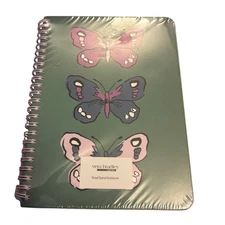 Vera Bradley Small Spiral Notebook WILD PRAIRIE Butterfly 160 Sheets Interior Po