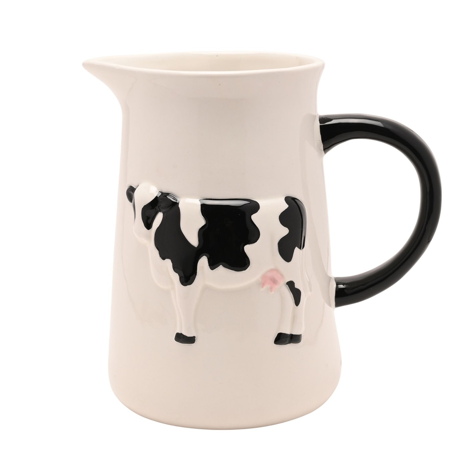 Rackhams Cream/Black/White Cow Jug - Image 2