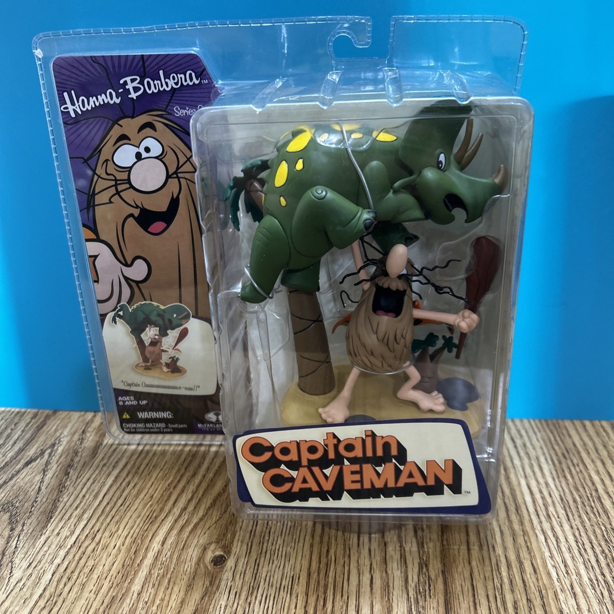 Hanna Barbera figure series Captain Caveman and Dinosaur set by