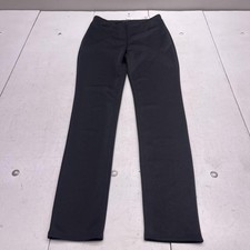 Fashion Nova Dress Pants Womens L Black Ponte Slim Straight Leg Pull On Stretch