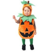 Kids Spooktacular Creations Pumpkin Costume Orange/Green Size 12-18 Months