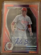 2021 Prizm Draft Picks #PDP79 McCade Brown(RC) Red  Hyper Auto