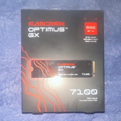 SanDisk Optimus GX 7100 500GB M.2 2280 NVMe PCIe 4.0x4 DRAM 6800/5100