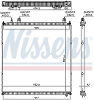MotorküHler WasserküHler Nissens 606764 FüR MAN TGX 1 TGS