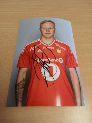 Signiertes Foto Julian Faye Lund Rosenborg Trondheim NEU (2)