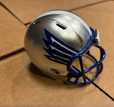 blue and silver wing football helmet Brad Autographed New York Giants Color Rush Mini *Silver- The Jersey Source Military helmets and is up to half the weight of other helmets Concept design with Michigan's classic