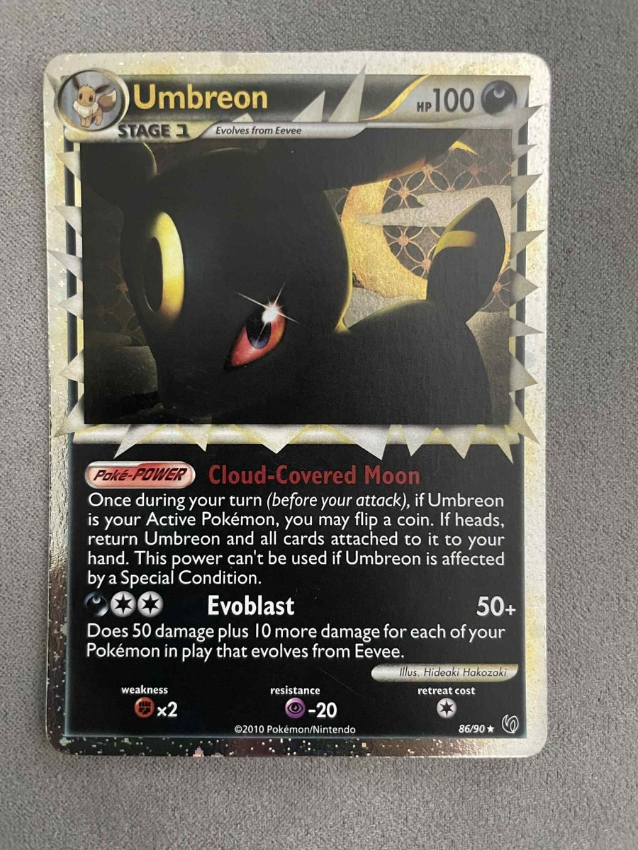 Umbreon (Prime) 86/90 Undaunted Holo - Pokemon Trading Card 2010