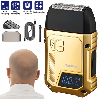 Men's Electric Shaver Trimmer Razor USB Hair Beard Bladehead Shaving Machine USA