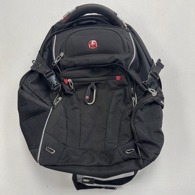 SWISSGEAR 6752 ScanSmart Airflow Laptop Tablet iPad Backpack Black Red USED