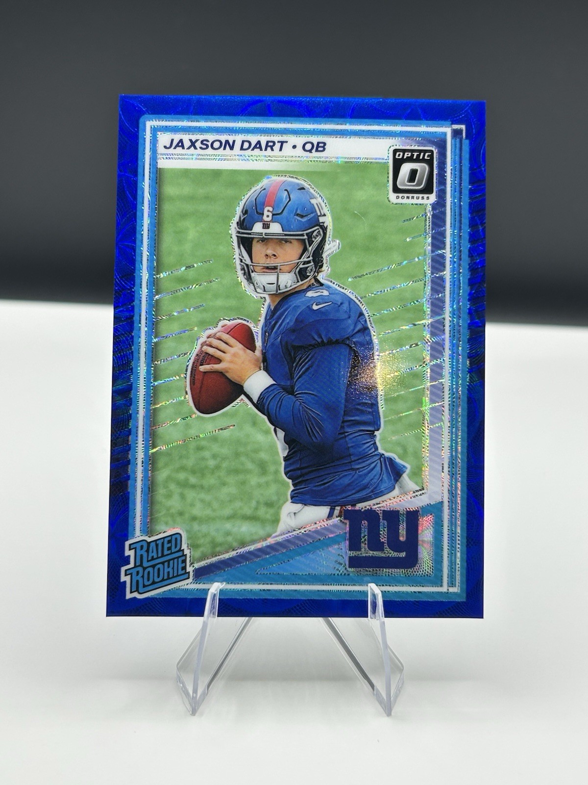 2025 Panini Donruss Optic - Rated Rookie Jaxson Dart #273 Blue Scope Prizm (RC)