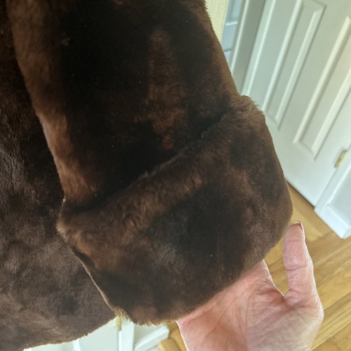 Vintage Livingston Bros San Francisco Faux Fur Brown Coat Size Small. - Picture 5 of 11