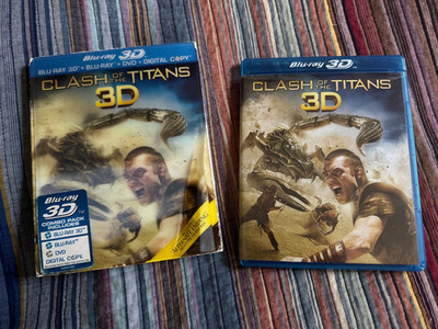 Clash of the Titans (Blu-ray Disc, 2010, 2-Disc Set, 3D) NO DVD