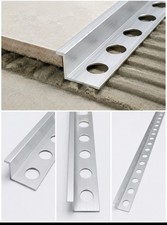 Aluminium Tile Edge Trim 10mm 2.5m Silver