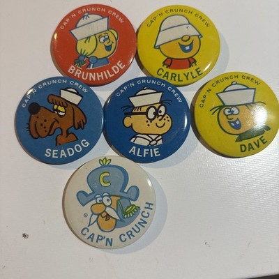 Cap n Crunch Pin Backs