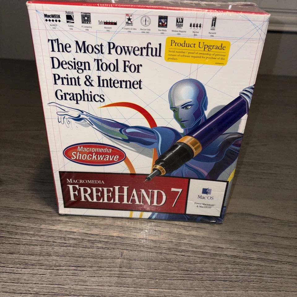 Macromedia Freehand 7 Mac User Box BRAND NEW SEALED! ￼ - Image 4 of 4