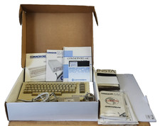VTG Commodore 64C Personal Computer Original Box Incomplete Powers On - Untested