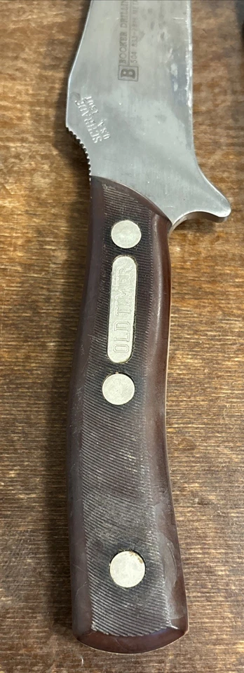老式 Schrade Walden 旧计时器 150T 布克钻固定刀片刀美国鹿 — 第 3/4 张图片