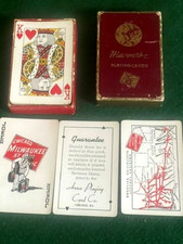 VINTAGE HIAWATHA PLAYING CARDS/ MILWAUKEE, ST.PAUL & PACIFIC RAILROAD