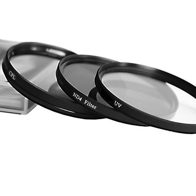 52mm Filterset Pol CPL + UV + ND4 Kamera Objektiv Filter inkl. Filterboxen