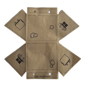 Lego Dark Tan Cloth Tent, Indiana Jones Pattern from  Set 7624 Part 61880