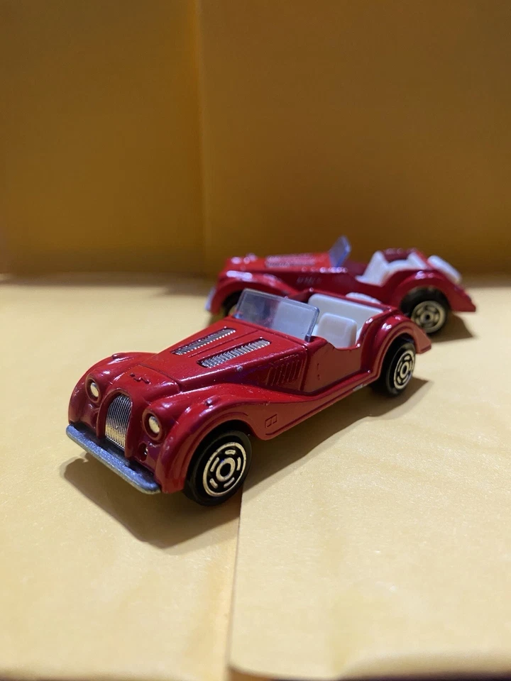 Винтажный Majorette #261 Morgan кабриолет родстер красный белый пара - Изображение 3 из 3