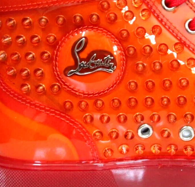 SAOLA $1.295 CHRISTIAN LOUBOUTIN Louix Ray sneaker alte a punta (44 EU; 11 US) NUOVE