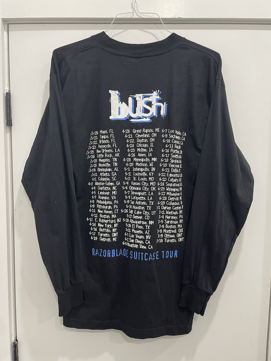 Vintage 90S Bush Band RAZORBLADE SUITCASE TOUR Long Sleeve Vintage 90S Bush Band RAZORBLADE SUITCASE TOUR Long Sleeve