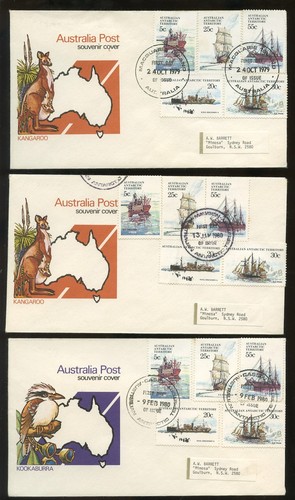 ANTARCTIC COVERS AUSTRALIA AAT ..FDCs Islands ..PRICED in GROUPS or SINGLY - Picture 52 of 58