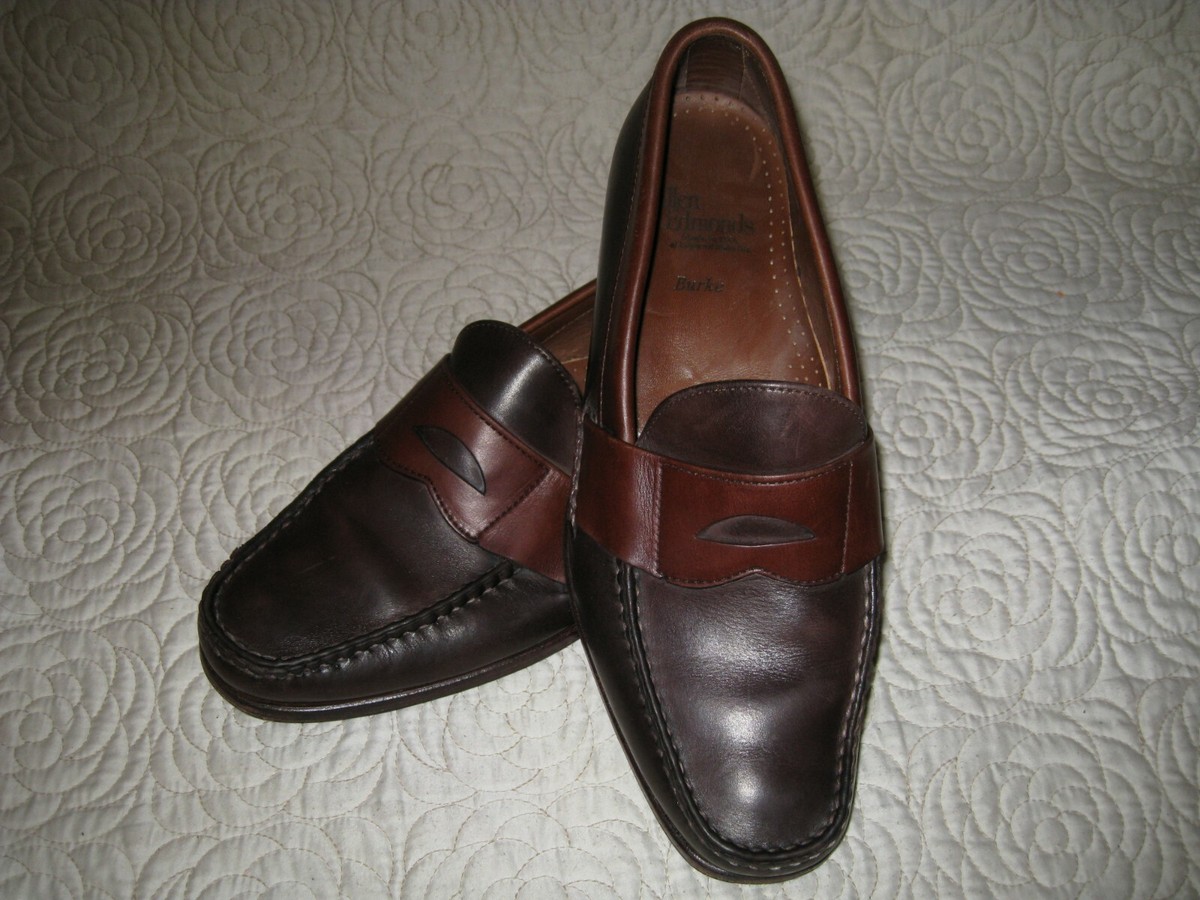Allen Edmonds BURKE 2 Tone Brown USA Leather Penny Loafer  display picture 2