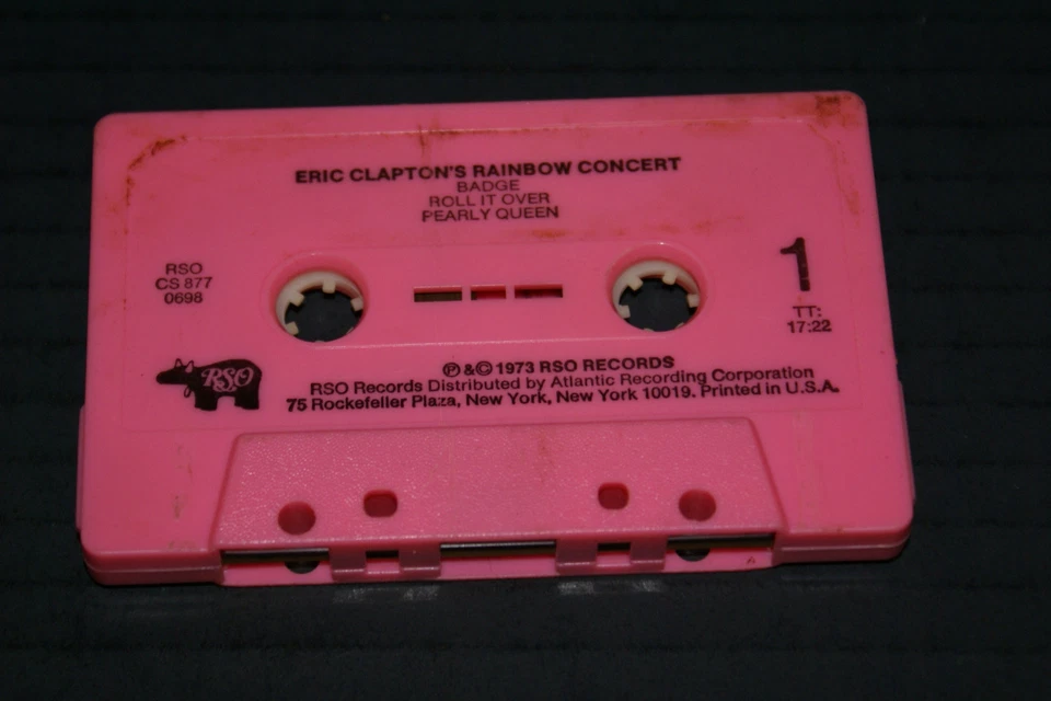 Eric Clapton's Rainbow Concert Cassette Tape 1973 RSO records Rare VG/VG+ OOP - Image 4 of 4