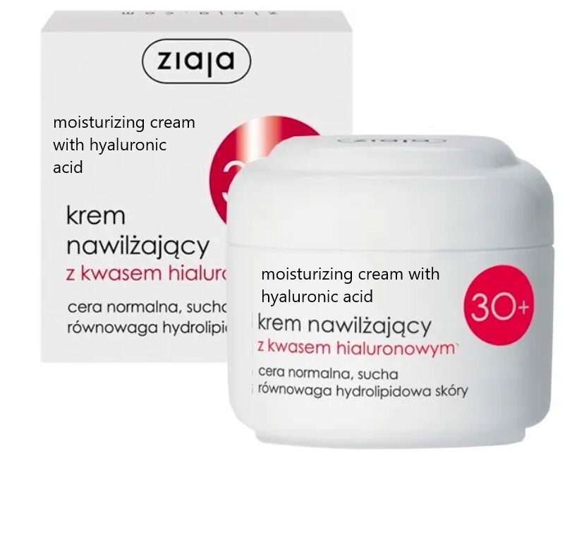 Ziaja 30+ Moisturizing Cream W/ Hyaluronic Acid Krem Nawilżający-50Ml - Image 6