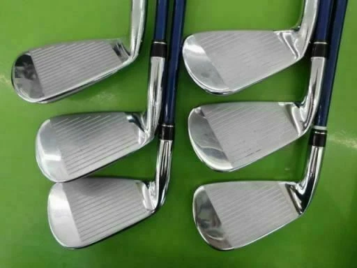 2011 JAPAN MODEL MACGREGOR MACTEC NV-F BLUE 6PC R-FLEX IRONS SET GOLF CLUBS - Image 3 of 4
