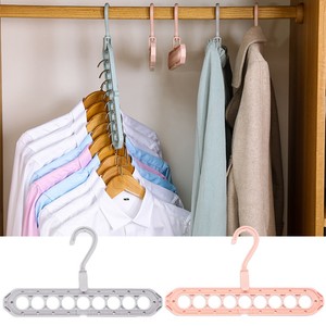 9 Hole Closet Organizer Space Saving Magic Hanger Clothing Rack