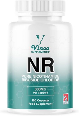 Vinco Nicotinamide Riboside 300mg Ultra High Purity NR Energy Boost 120 Caps UK