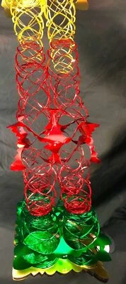 Pack of 3 18ft L x 8" W Multi Coloured Foil Christmas Garlands-Total 54ft/15.6m