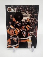 1991-92 Pro Set French Hockey Mario Lemieux Award Winner #318 Penguins 