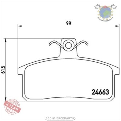 Kit Bremsbeläge Brembo Vorderachse für SUZUKI SAMURAI VITARA