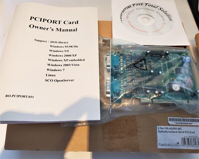 StarTech.com 2 port RS422/RS485 Optically Isolated Serial  PCI Card PCI2S422ISO