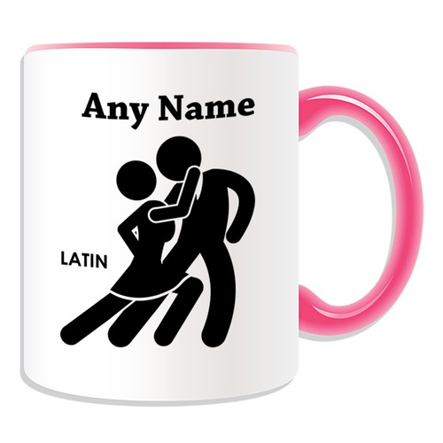 Personalised Gift Latin Dancer Mug Money Box Cup Dance Rumba Ballroom Tango Name - Picture 10 of 20