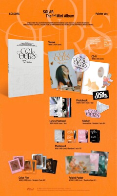 MAMAMOO solar colours Palatte ver. 開封済み SOLAR MAMAMOO 2nd Mini Album COLOURS Palette Ver. CD+P.Book+