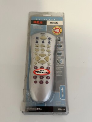 UNIVERSAL RCA REMOTE RCU410 Multi-Brand Use/FULLY BACKLIT KEYPAD/Open Box