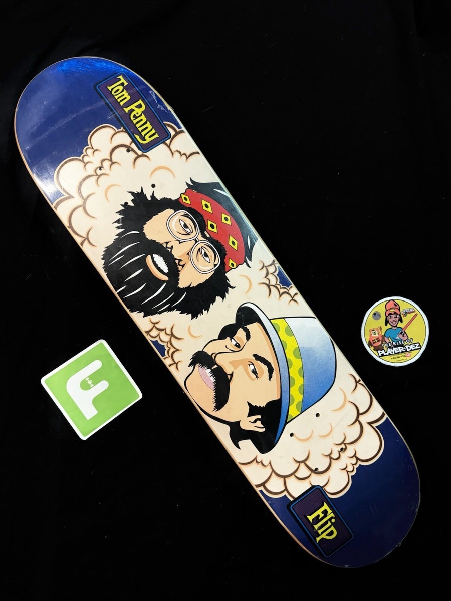 RARE VINTAGE Tom Penny Cheech & Chong FLIP Skateboard Deck Best 